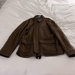 Bonobos brown wool coat. Worn once and in great condition